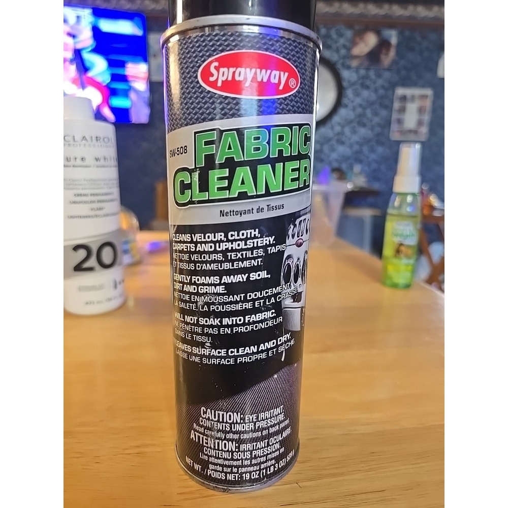 Fabric Cleaner, 19 oz Aerosol Can Sprayway SPRAYWAY‎ SW508 Colorless